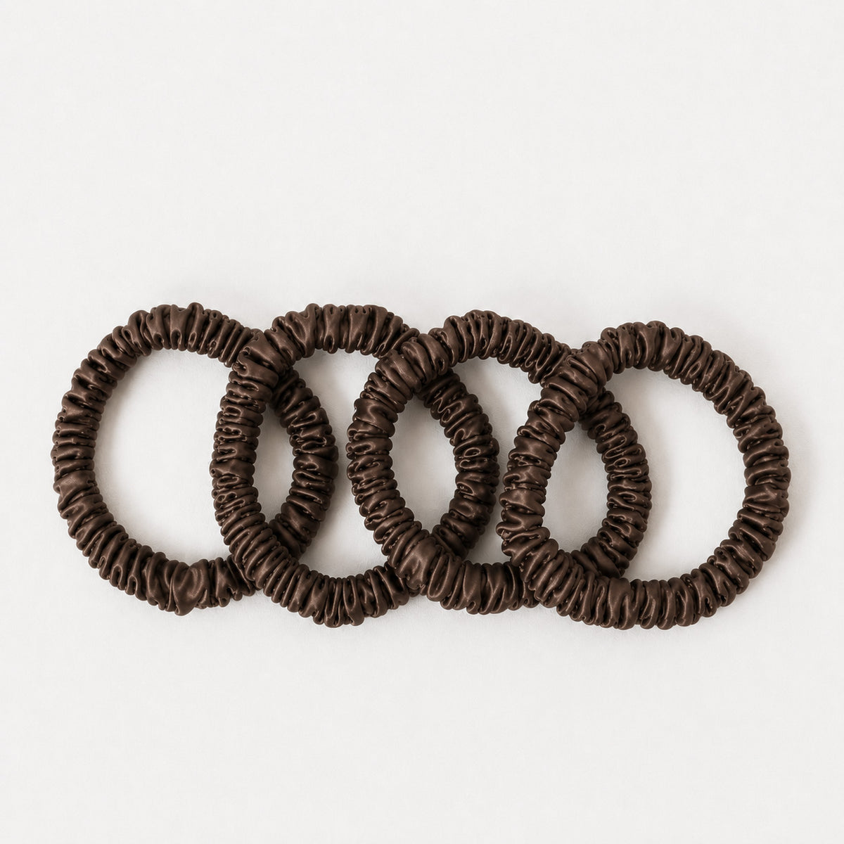 Seidenscrunchies Slim 4er-Set