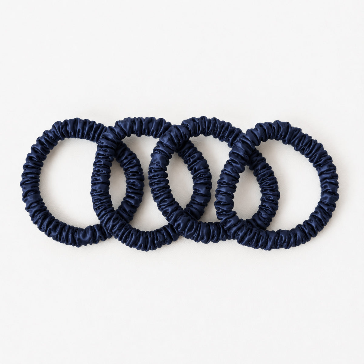Seidenscrunchies Slim 4er-Set