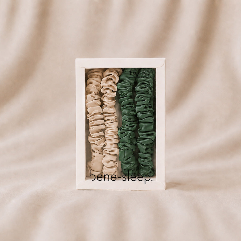 Seidenscrunchies Slim 4er-Set
