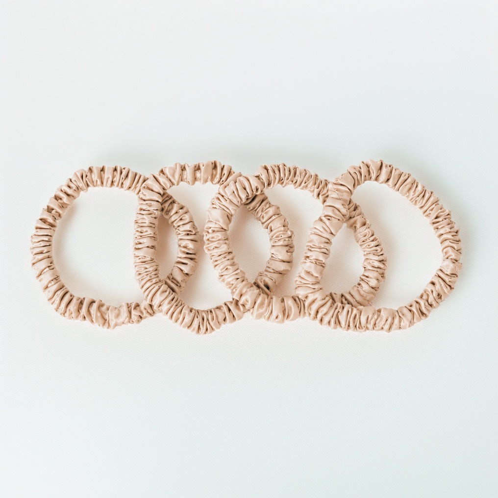 Seidenscrunchies Slim 4er-Set