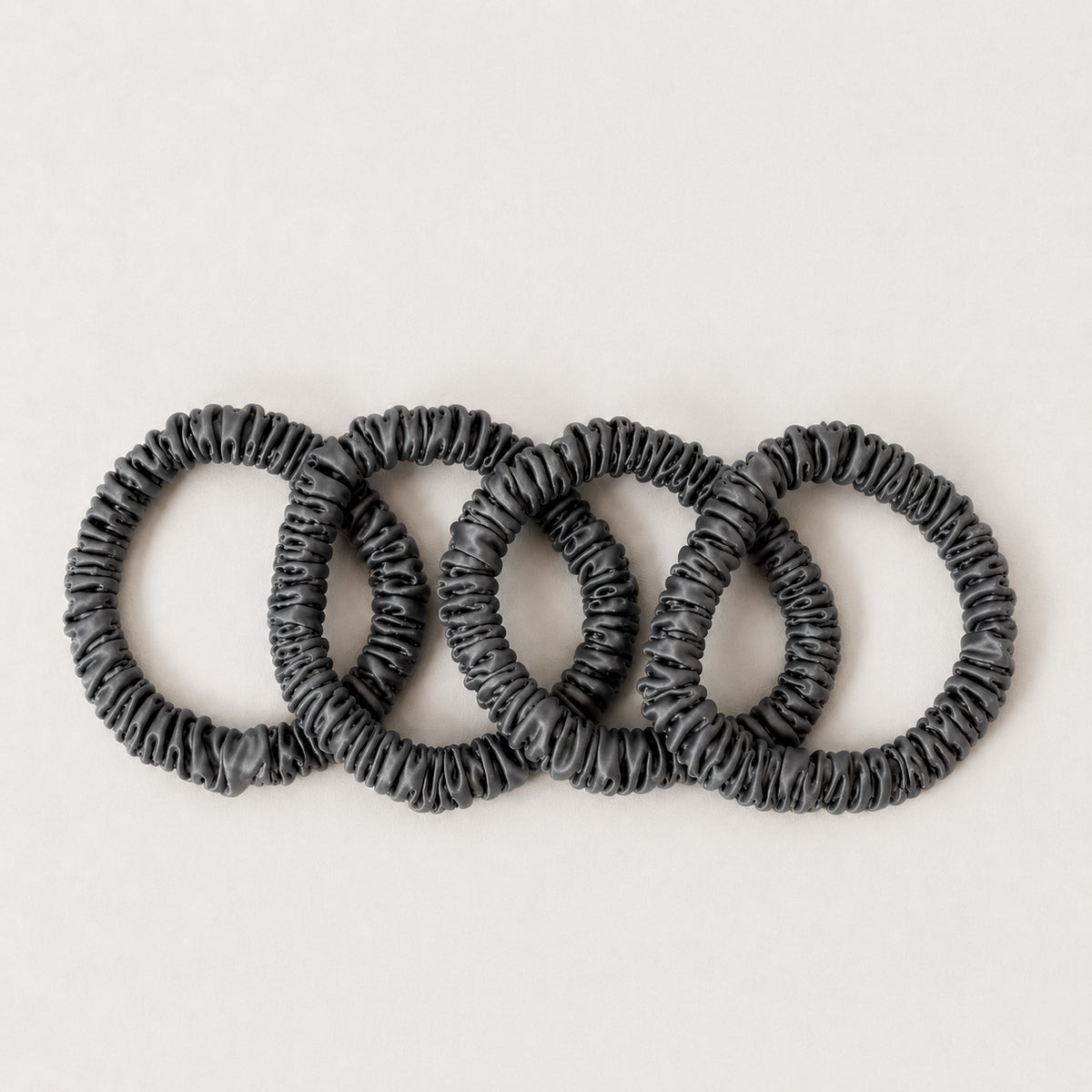 Seidenscrunchies Slim 4er-Set