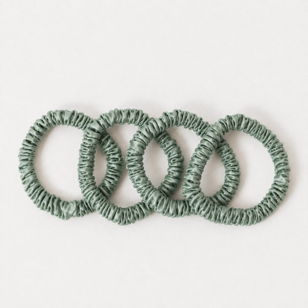 Seidenscrunchies Slim 4er-Set