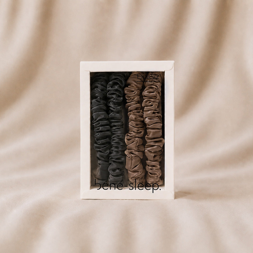 Seidenscrunchies Slim 4er-Set