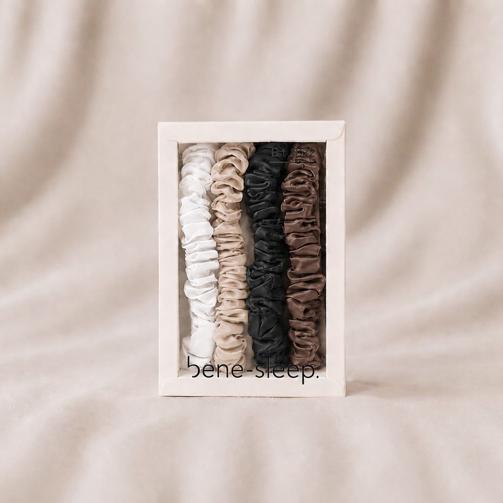 Seidenscrunchies Slim 4er-Set