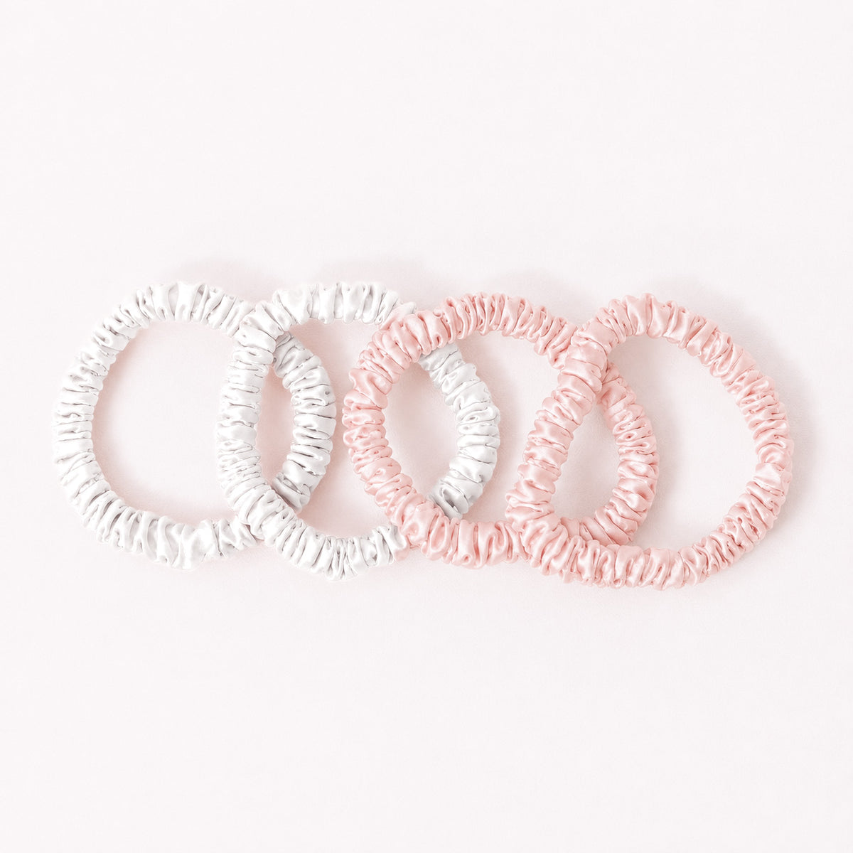 Seidenscrunchies Slim 4er-Set