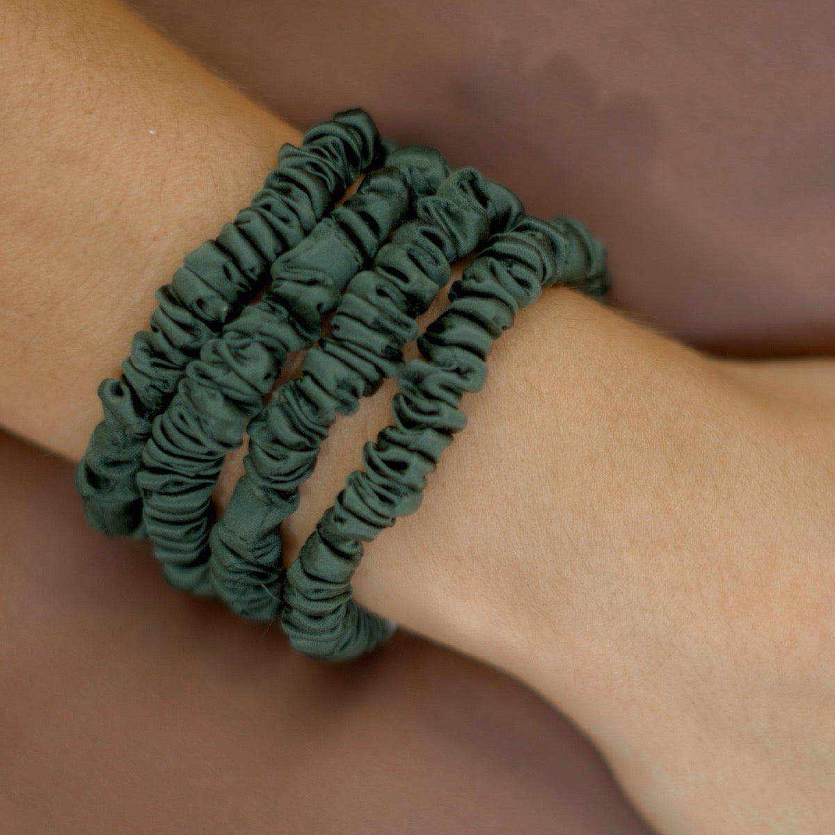 Seidenscrunchies Slim 4er-Set
