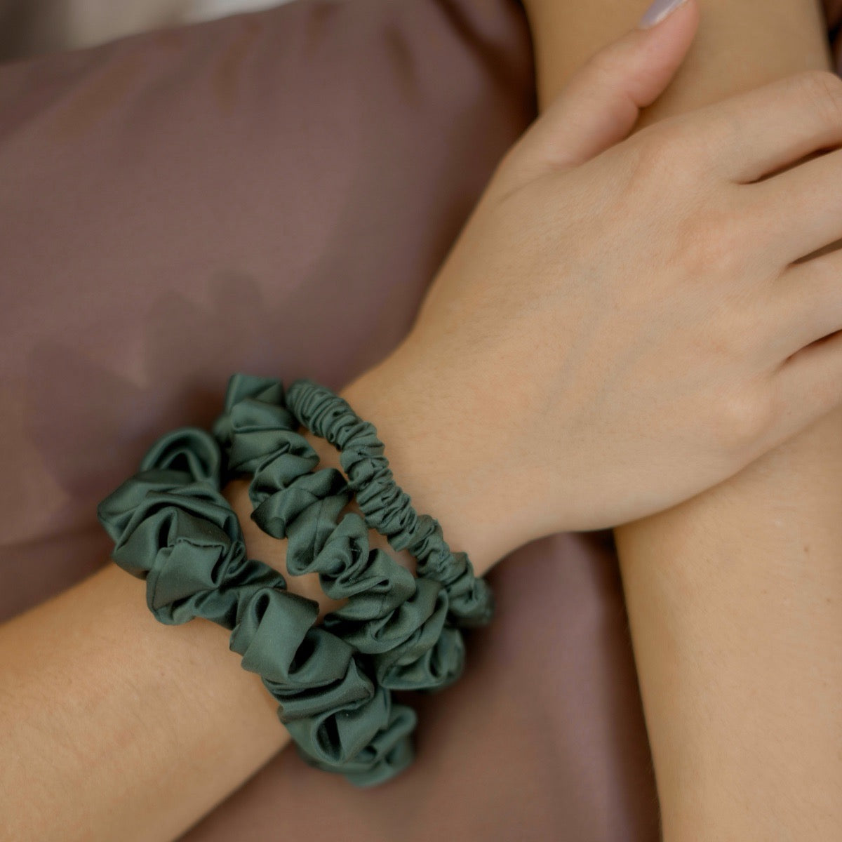 Seidenscrunchies 3er-Set