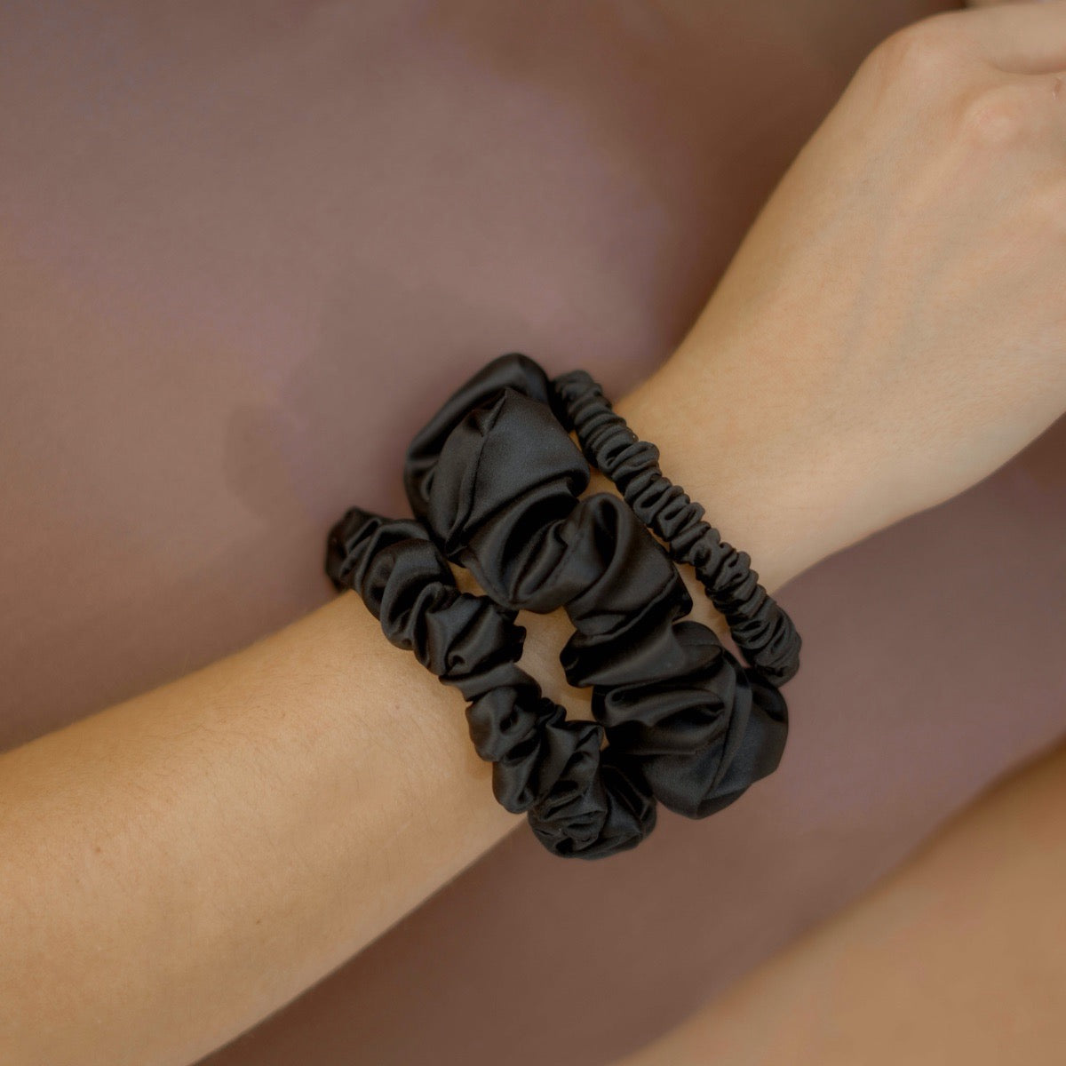 Seidenscrunchies 3er-Set