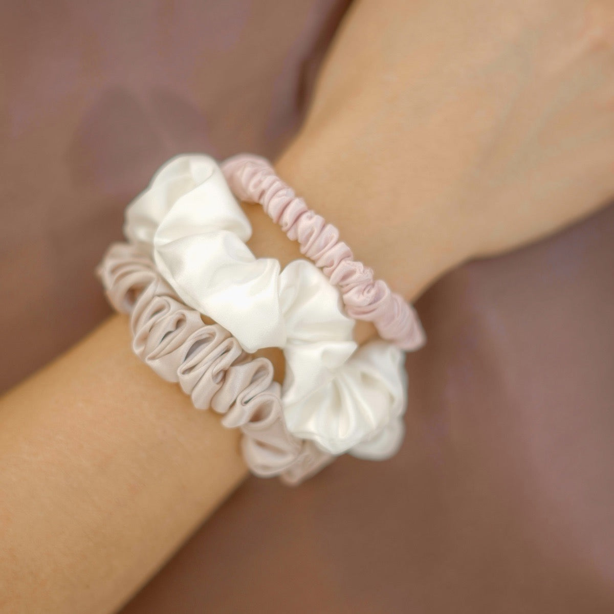 Seidenscrunchies 3er-Set