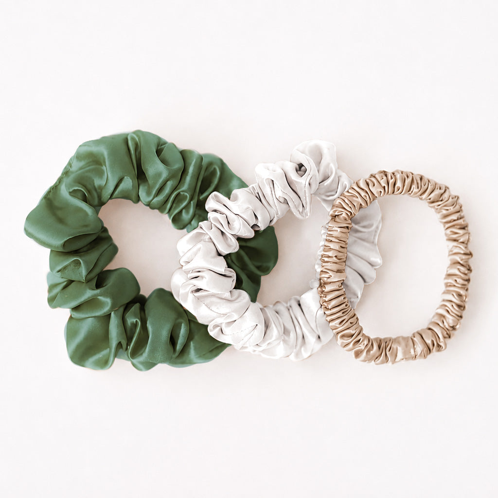 Seidenscrunchies 3er-Set