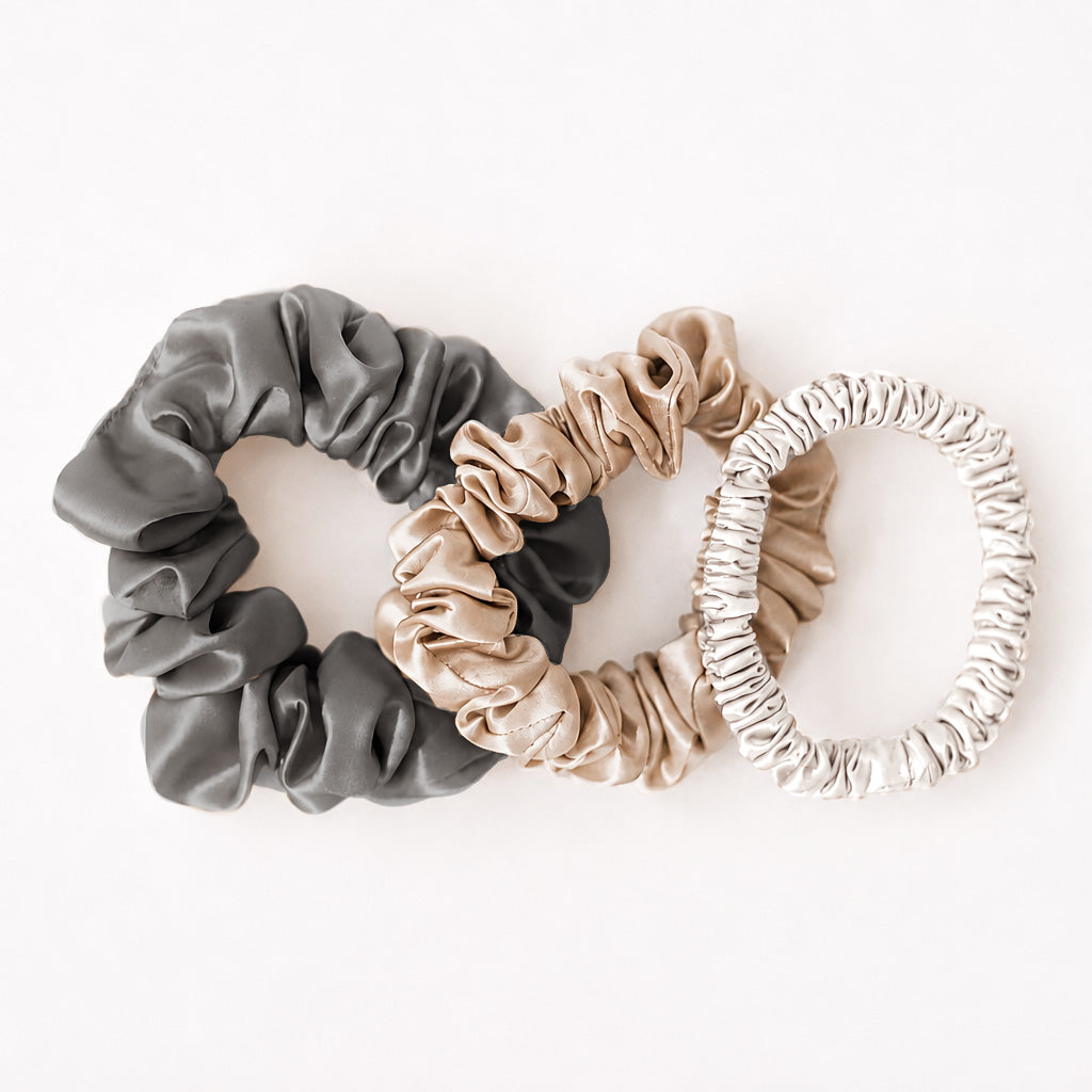 Seidenscrunchies 3er-Set