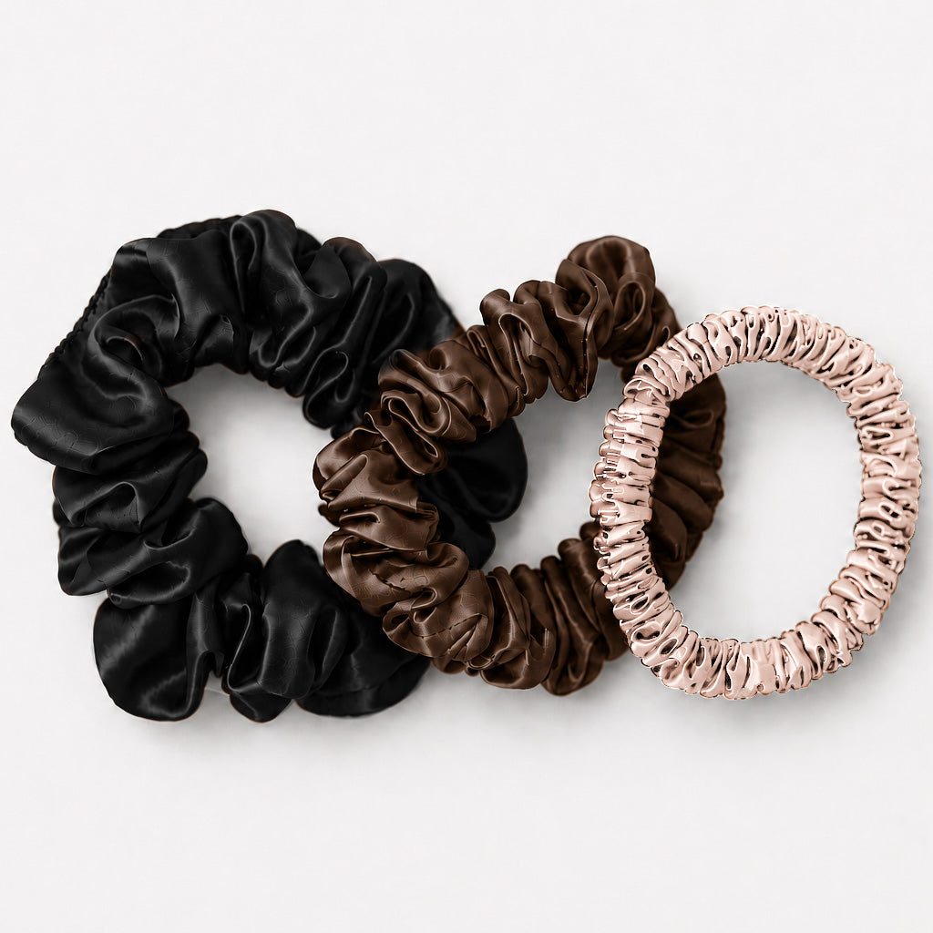 Seidenscrunchies 3er-Set