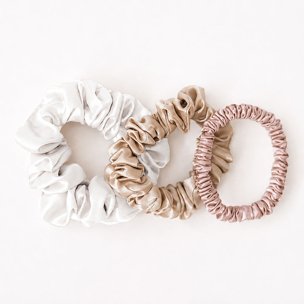 Seidenscrunchies 3er-Set